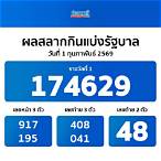 ตรวจรางวัลวันนี้